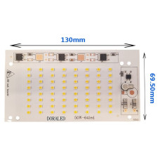 220V 50W 2835 SMD Ledli Hazır Projektör Ledi 220 Volt 50 Watt PCB