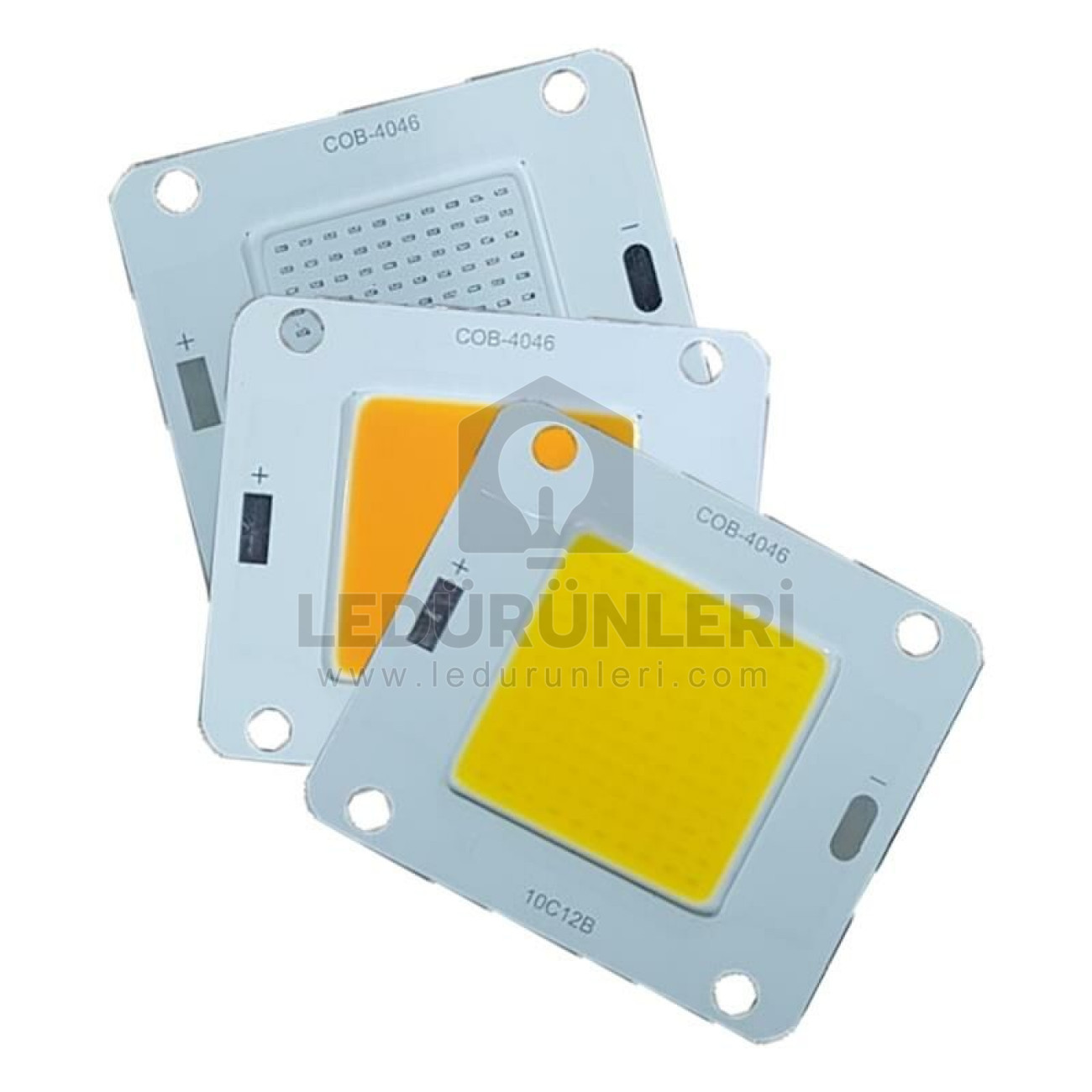 LEDLEN 50W Cob Led 36V 1500mA 40*45mm Amber Sarı