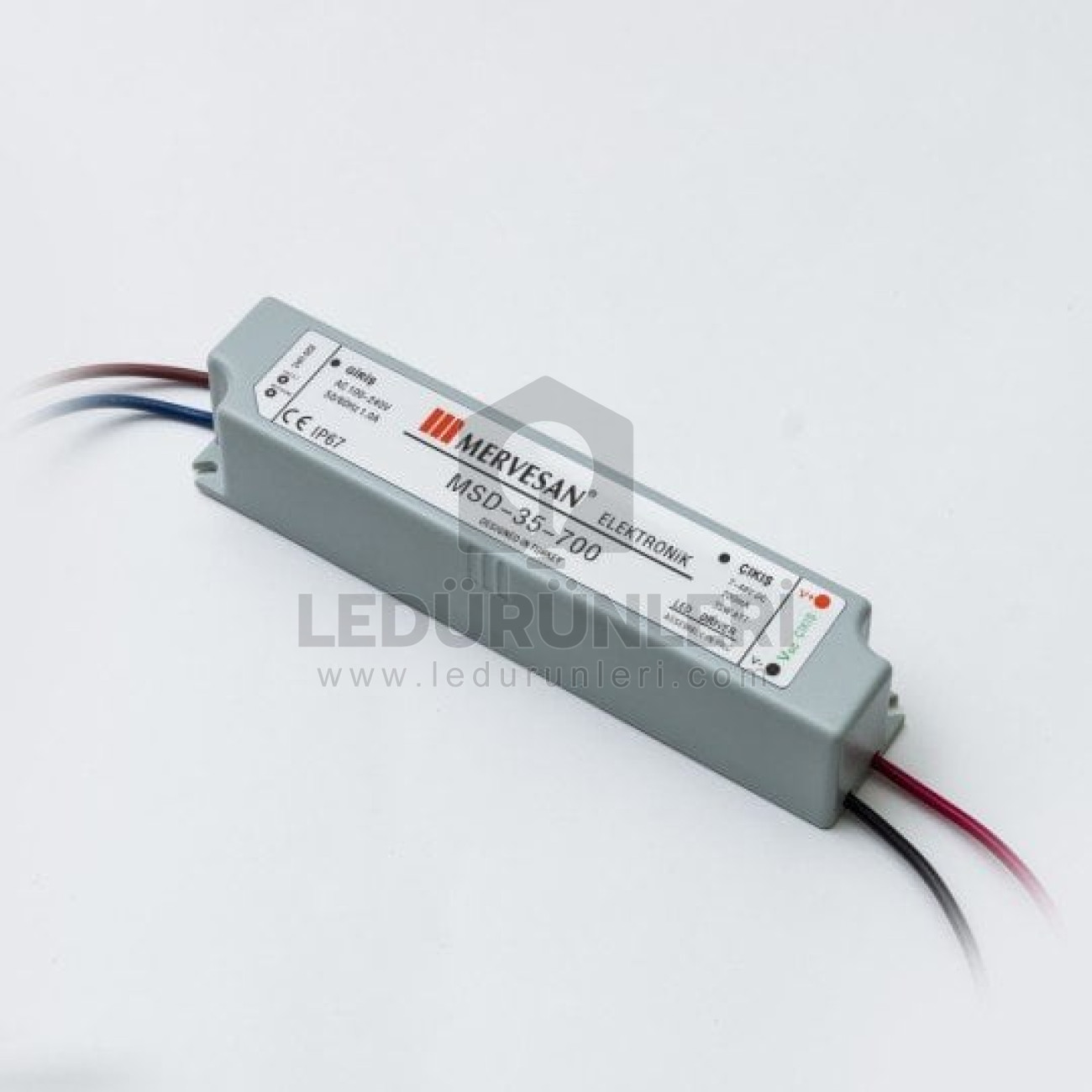 Mervesan 9-48V 700mA 35W IP 67 Led Sürücü