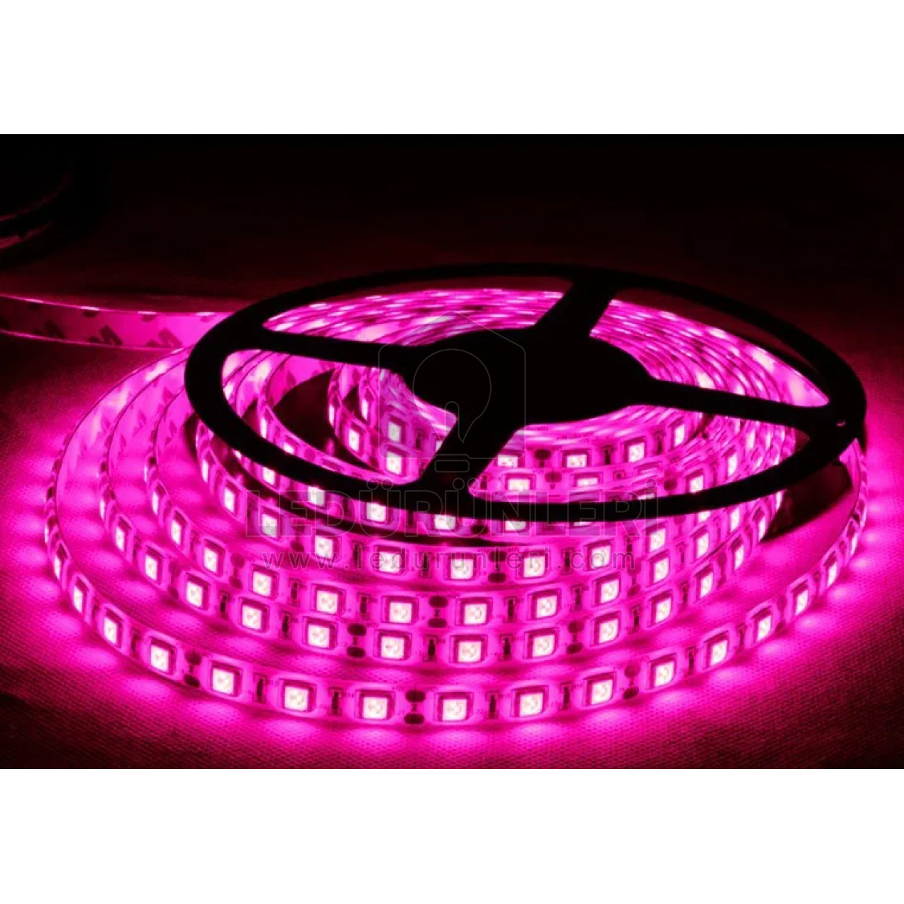 LightGo 12v. Pembe Şerit Led İç Mekan (5 Metre)