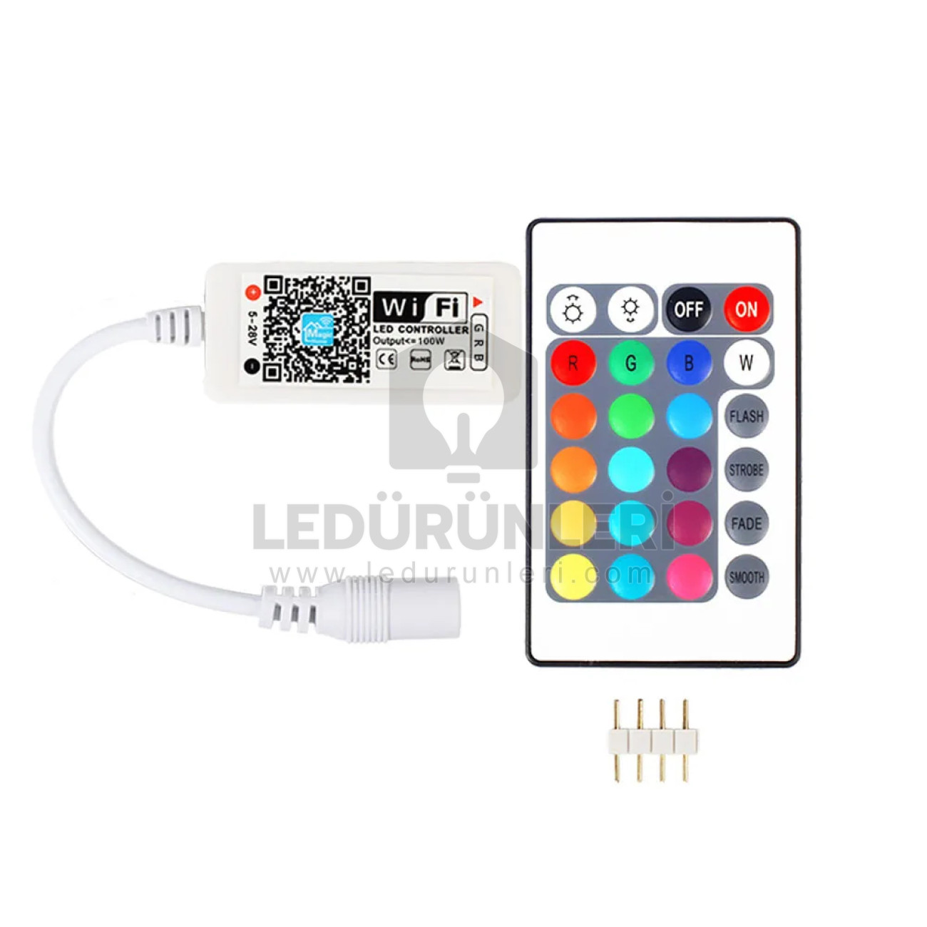LightGo RGBW RF Tuşlu Kumandalı WiFi APP Uygulamalı Led Kontrol Cihazı
