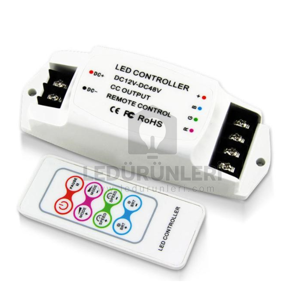 LightGo DC12-48V 350ma RF Uzaktan Kumandalı RGB Sabit Akım Sınırlayıcı Led Sürücü, Driver