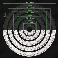 ARGB 5v WS2812B Yuvarlak Halka PCB Led Matrix Pixel