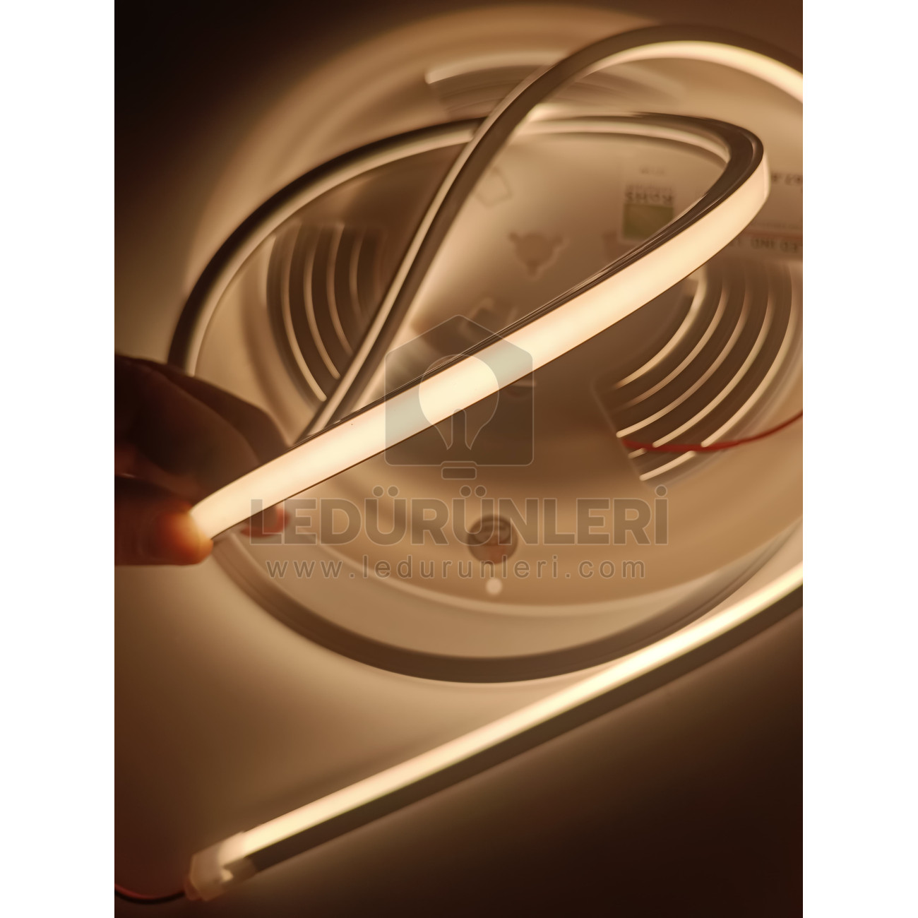 HI-LED 24V 8mm (8x8mm Kare) IP67 Su Geçirmez Neon Led (5 Metrelik)