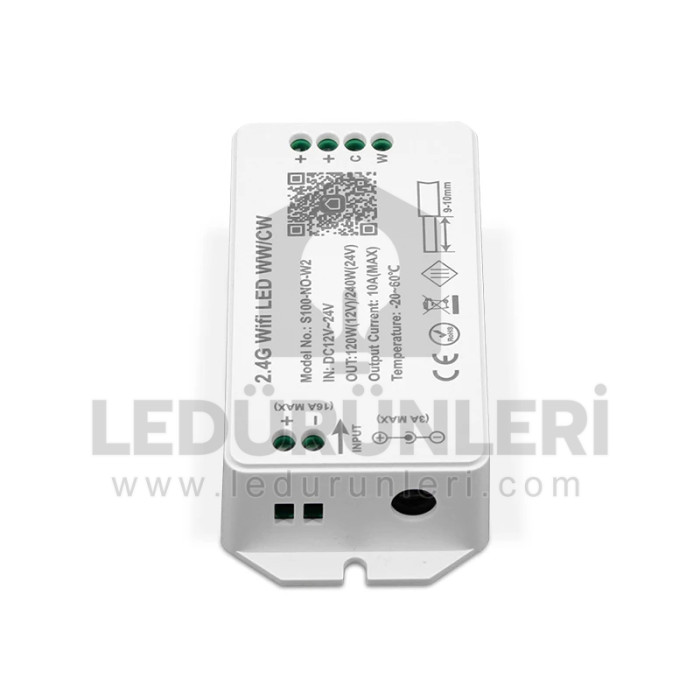 Wifi Tuya 2 Kanal (WW/CW) Led Kontrol Ünitesi - LED.01118