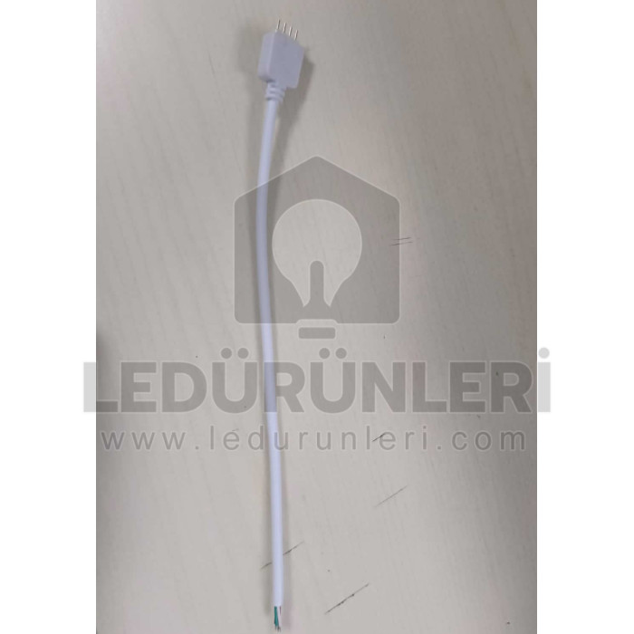 LEDLEN RGB Şerit Led Bağlantı Soketi 4 Pinli Kablolu (10 Adet)