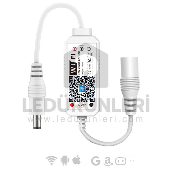 DC5-24V Tek Renk LED Dimmer – Mobil Uyumlu WiFi LED Kontrol Cihazı - LED.01125