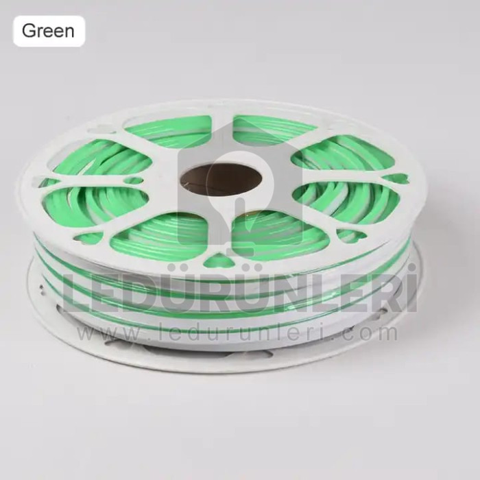 12v. 6mm 1cm'de 1 Kesilebilir Silikonlu Neon Led (50 Metrelik) - LED.01126
