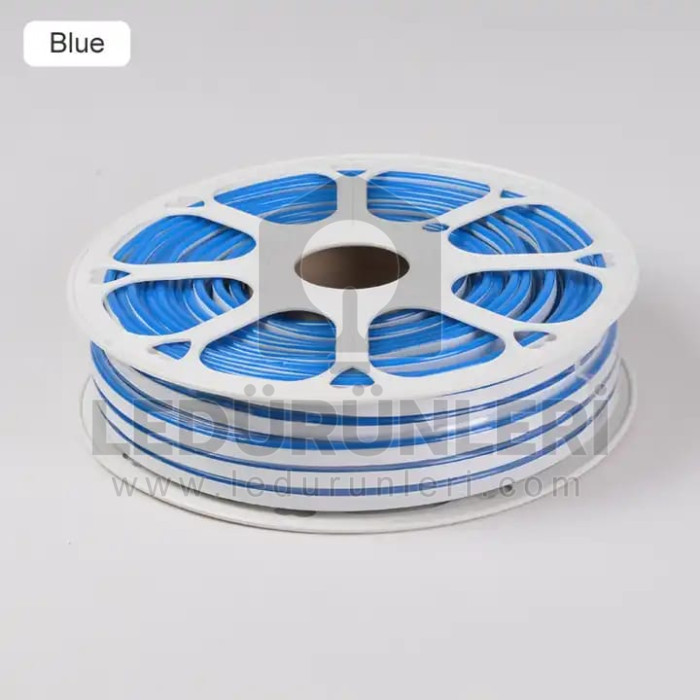 12v. 6mm 1cm'de 1 Kesilebilir Silikonlu Neon Led (50 Metrelik) - LED.01126