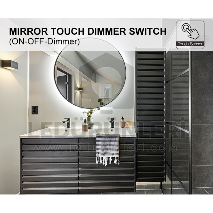 LightGo Ayna Arkası Işıklı Dokunmatik Led Sensör On/Off (Aç-Kapa)