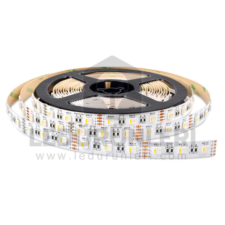 12V. RGBW Şerit Led IP20 İç Mekan (5 Metre)
