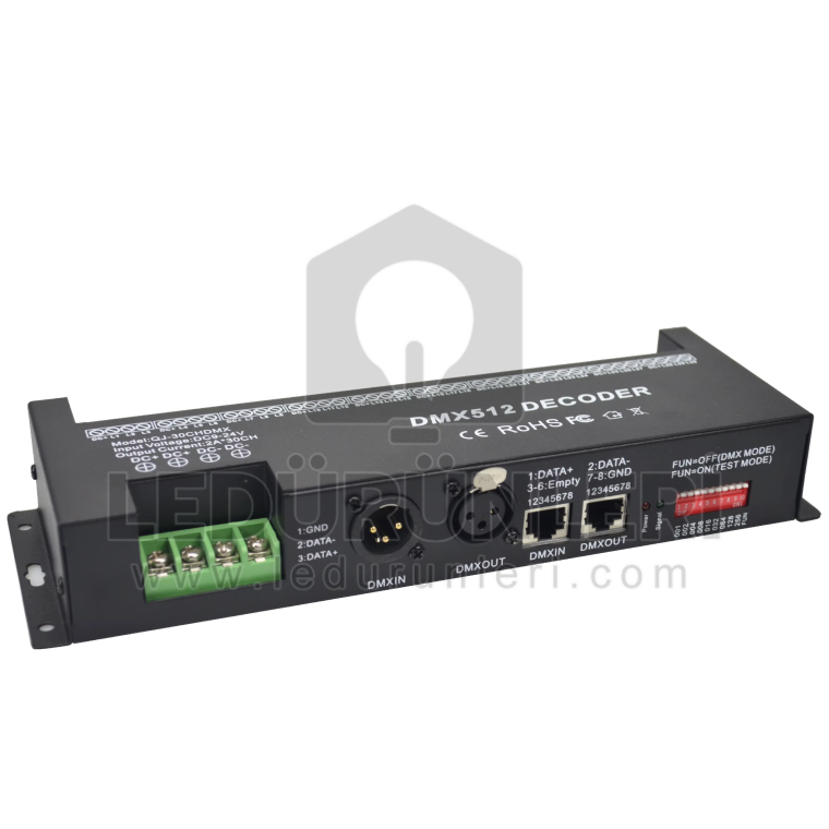 30 Kanal DMX512 Dekoder - RGB LED Aydınlatma Kontrol Cihazı - Profesyonel DMX LED Sürücü