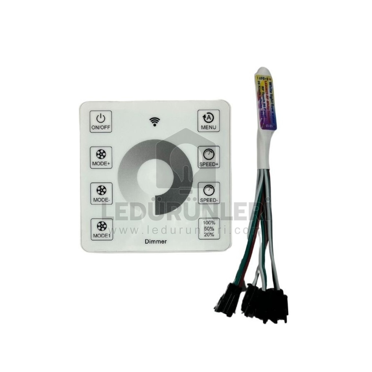 LightGo 4 Çıkışlı - Duvar Tipi Tek Renk Pixel Şerit Kontrol 12V-24V