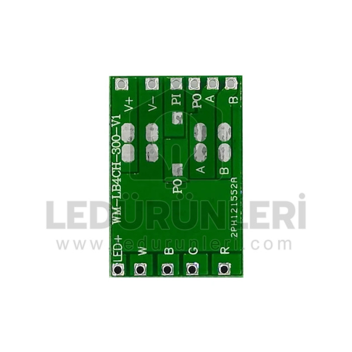 Genel 4 kanal * 300mA DMX512 sabit akım sürücü güç kaynağı RGBW renkli dekoder 4W-24W 12-24V