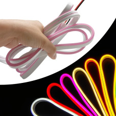 24V 6x12mm Neon LED Şerit (5 Metre) | IP67 Su Geçirmez Dış Mekan