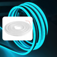 12v. 6mm 1cm'de 1 Kesilebilir Silikonlu Neon Led (5 Metrelik)