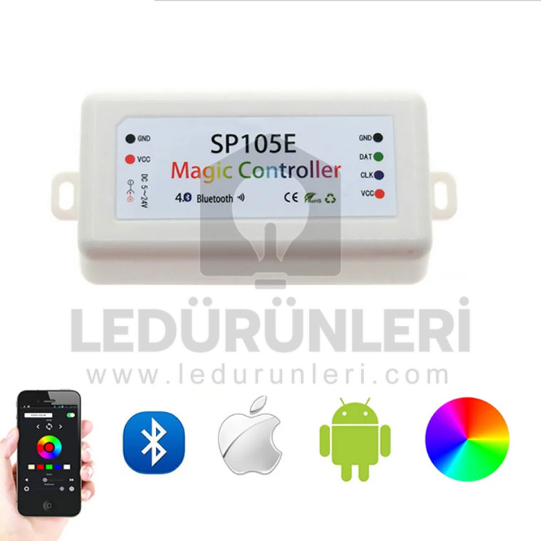 SP105E Bluetooth Magic Pixel Led Kontrol Cihazı