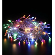 Yılbaşı Ağacı Süsü 10 Metrelik, 100 Ledli RGB Fişli Tak Çalıştır