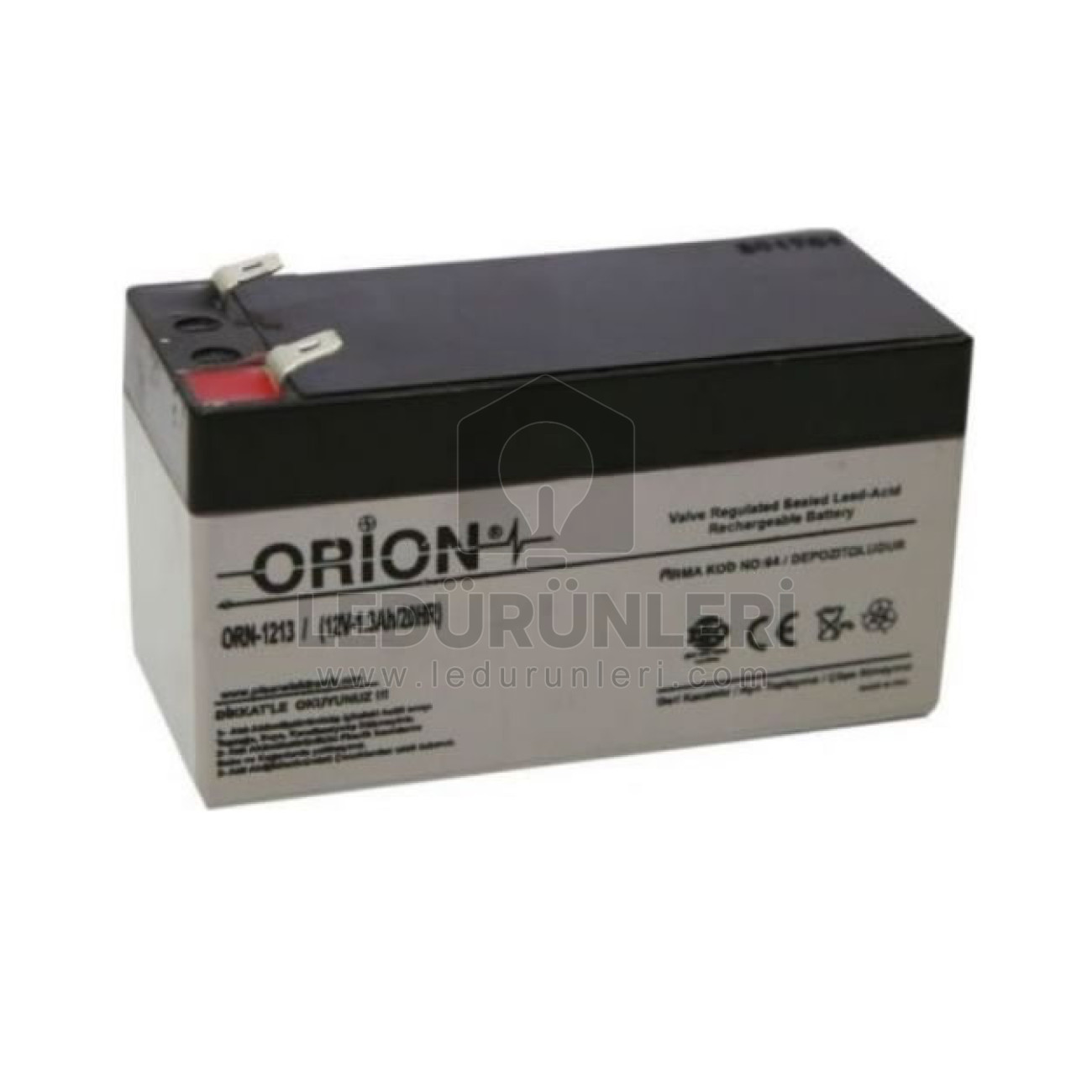 Orion 12v. 1.3AH Kuru Bakımsız Akü