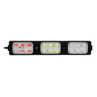 12V. 9W 18 Ledli Mavi + Kırmızı + Sarı (3 Renk) Flaş Çakarlı Modül Led