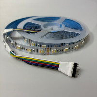 12V RGBWCW (5 Renkli) Şerit Led İç Mekan 5050 Çipli (Ip20) (5 Metre)