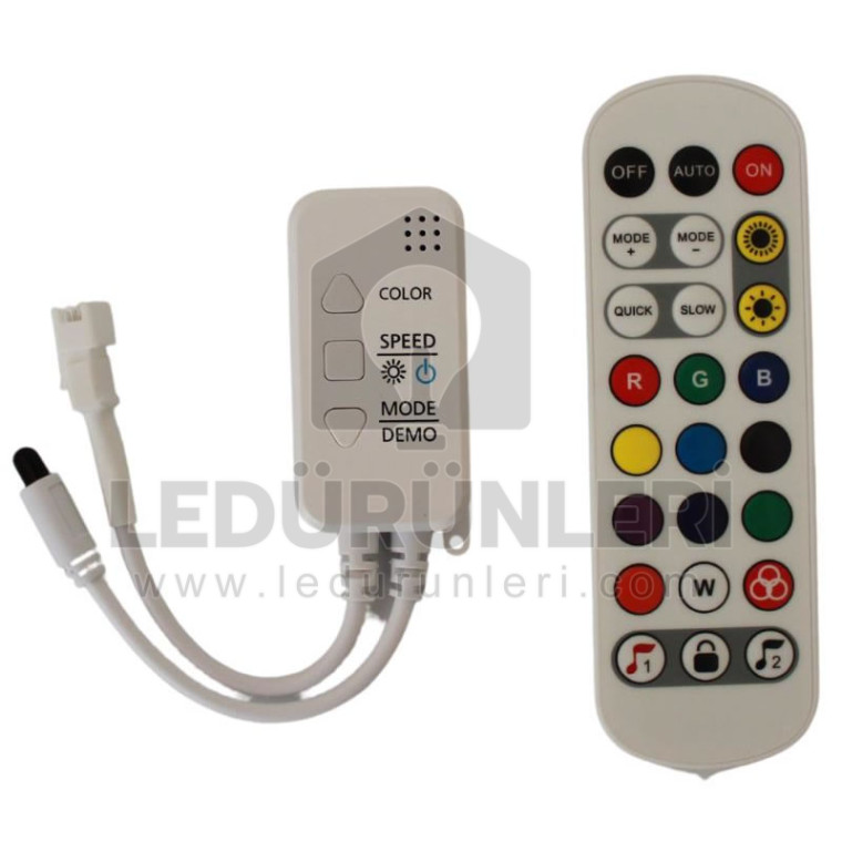 Tuya + IR Uzaktan Kumandalı RGB Pixel Led Kontrol Cihazı DC5-24V