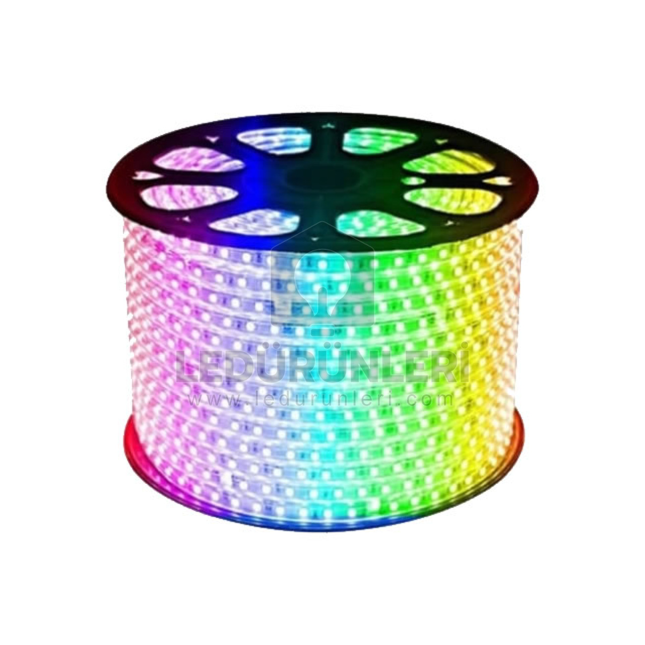 LightGo 220 Volt RGB (Çok Renkli) Su Geçirmez Hortum Şerit Led