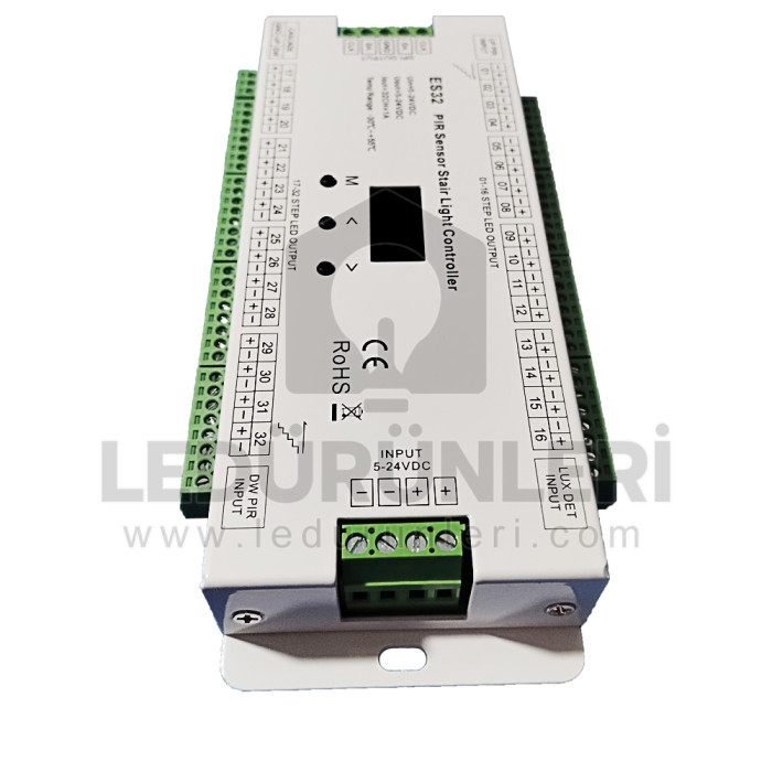 ES32 32+2 Kanal Pixel Led Merdiven Basamak Sensörü Kiti - LED.01258