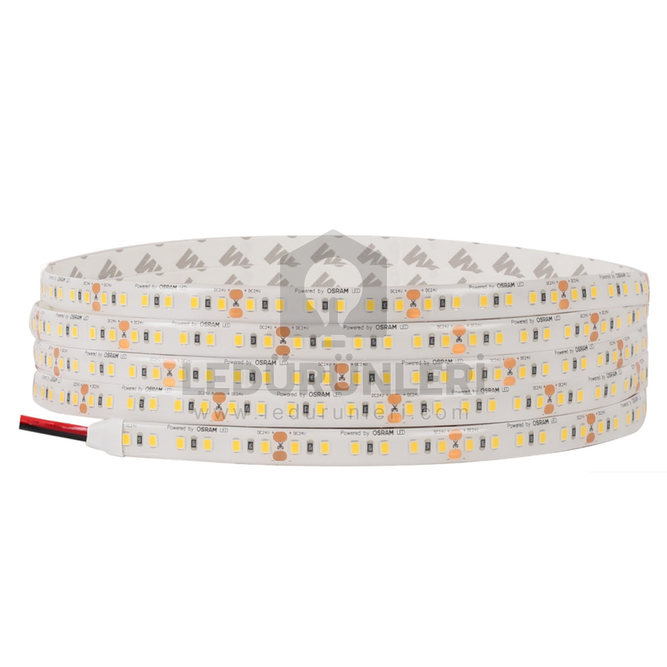 Samsung 24v. 120Led/1mt. IP65 Dış Mekan Silikonlu Şerit Led