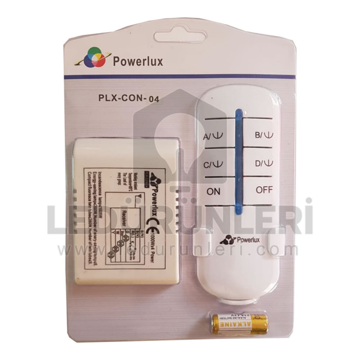 Powerlux 4 Kanallı Uzaktan Kumandalı Aydınlatma Avize Kumandası