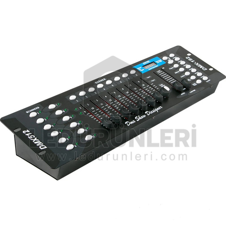 DMX512 192 Kanal Sahne Işık Masası Kontrol Cihazı