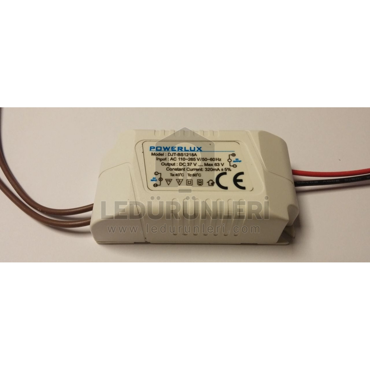 Powerlux 12-18x1W. 37-63V. 320ma. IP20 Power Led Sürücüsü
