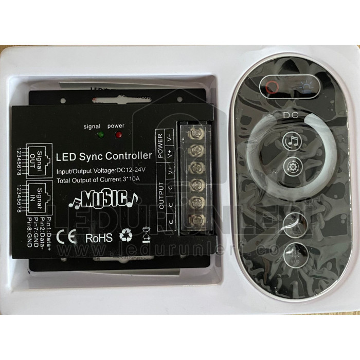 Dokunmatik LED Dimmer | DC12V-24V 36A Sese Duyarlı - LED.01356