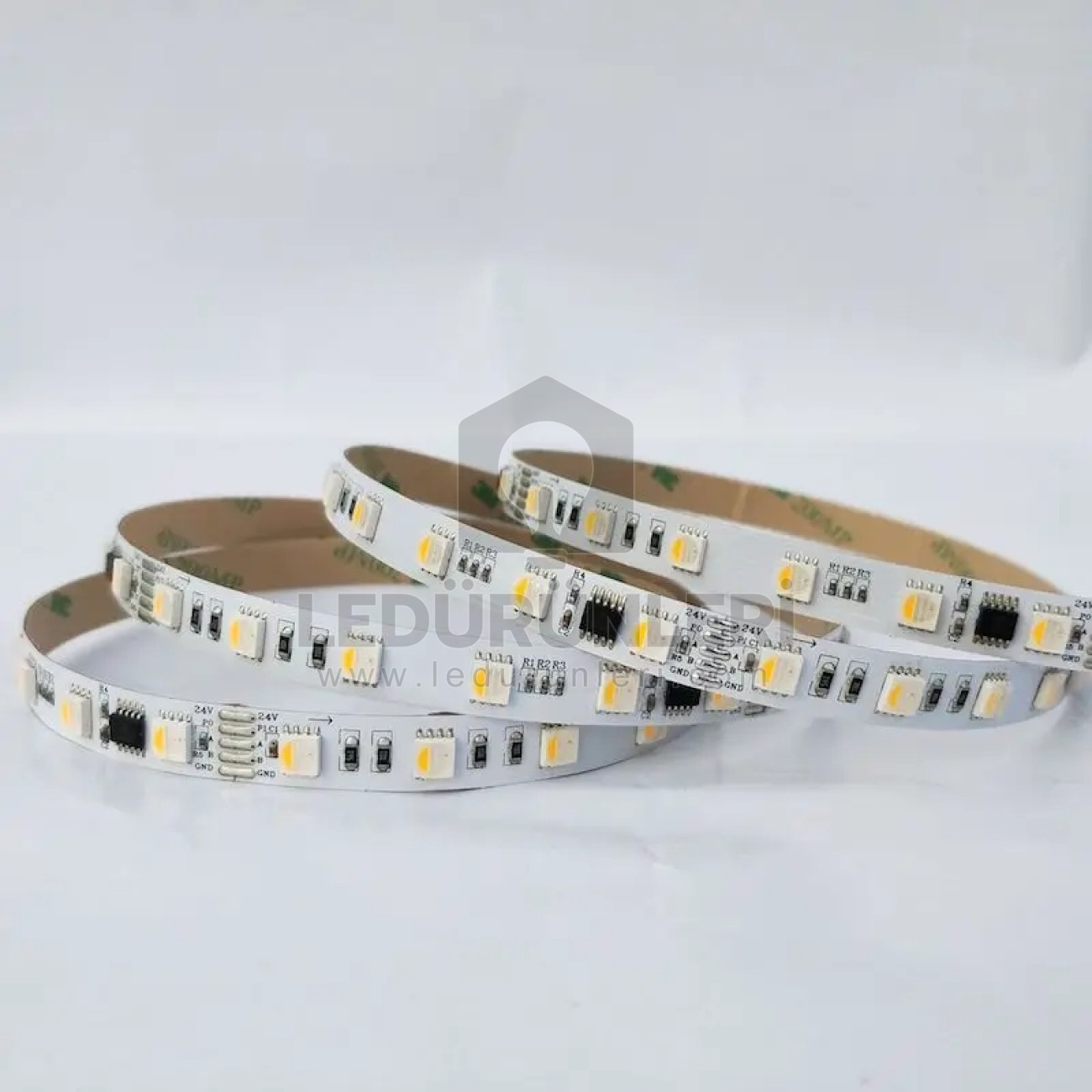 LightGo TM512AC DMX512 RGBW 24V Adreslenebilir Dijital Pixel LED Şerit 1MT 60 LED - 5 Metre