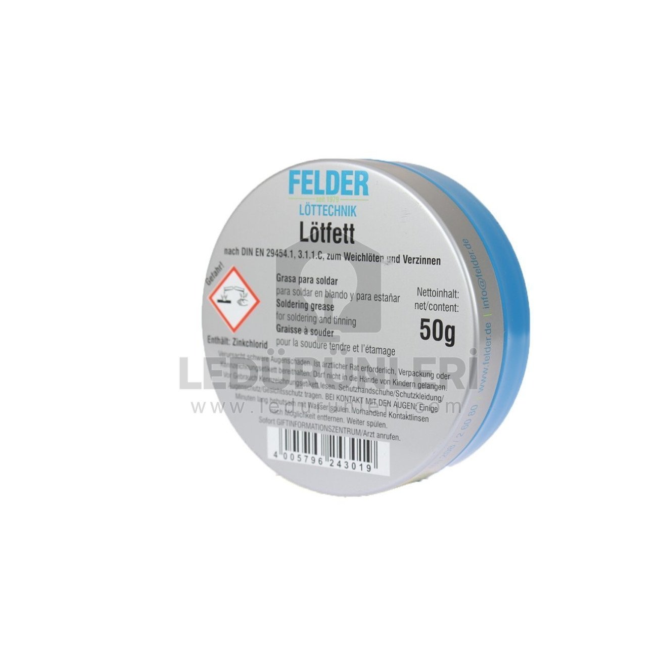 Genel Felder Lotfett Lehim Pastası 50g – Kaliteli Lehimleme için Flux