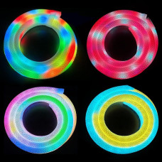 360 Derece Yuvarlak Pixel Set Dekoratif Neon – 5V RGB & Bluetooth Kontrollü, 5m Rulo