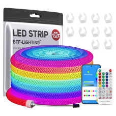 360 Derece Yuvarlak Pixel Set Dekoratif Neon – 5V RGB & Bluetooth Kontrollü, 5m Rulo