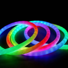 360 Derece Yuvarlak Pixel Set Dekoratif Neon – 5V RGB & Bluetooth Kontrollü, 5m Rulo