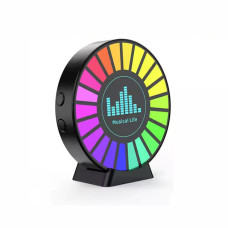 RGB Sese Duyarlı Müzik Ekolayzer - 22 LED'li Şarjlı ve Kokulu Ritim Işığı
