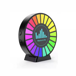 RGB Sese Duyarlı Müzik Ekolayzer - 22 LED'li Şarjlı ve Kokulu Ritim Işığı