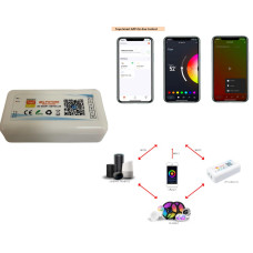 Tuya Destekli WiFi LED Kontrol Devresi | 5 Kanal RGB-W-WW Akıllı Aydınlatma Modülü