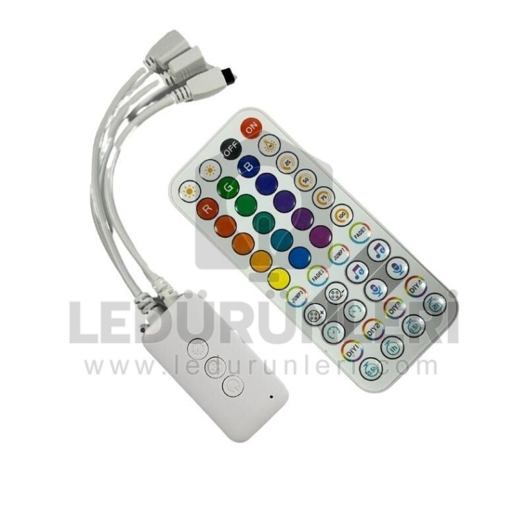 Tuya Destekli WiFi RGB Şerit LED Kontrol Cihazı | 5V-24V Akıllı LED Modülü