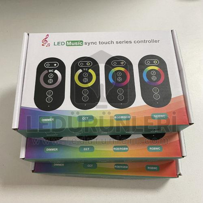 Dokunmatik RGB Led Kontrol Kumandası  Müziğe Sese Duyarlı 5/24V 30 Amper - LED.01393