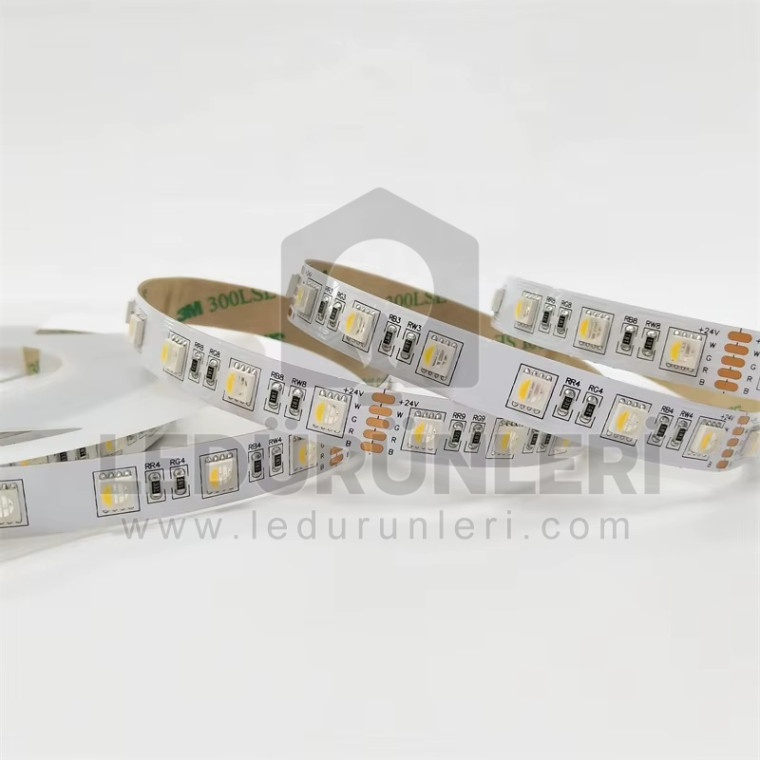 24v RGBW & RGBWW Şerit Led IP20 İç Mekan (5 Metre)
