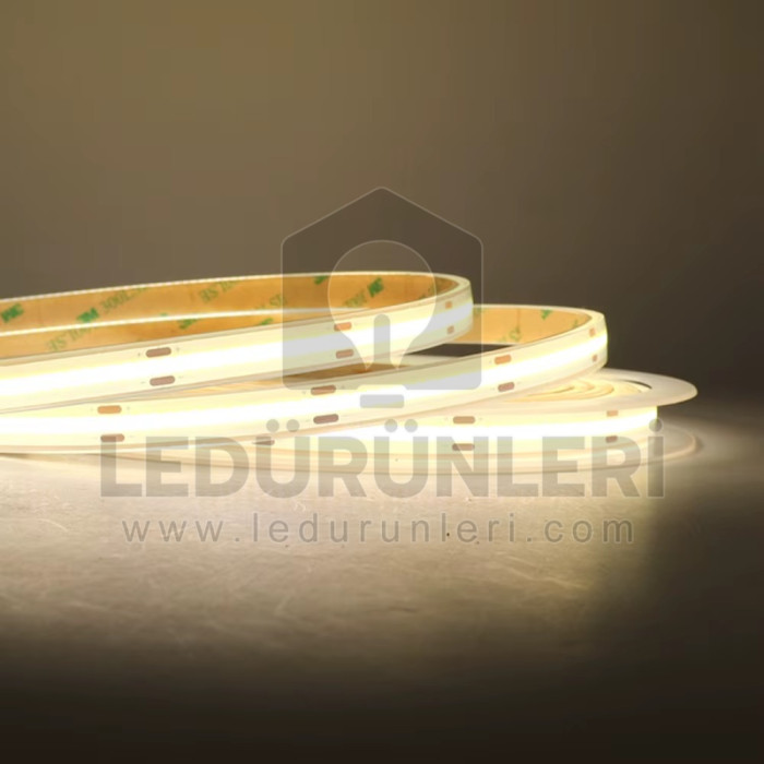 12V 480Led/1m COB Şerit Led IP68 Dış Ortam Tam Silikonlu Suya Dayanıklı (5 Metre) - LED.01400