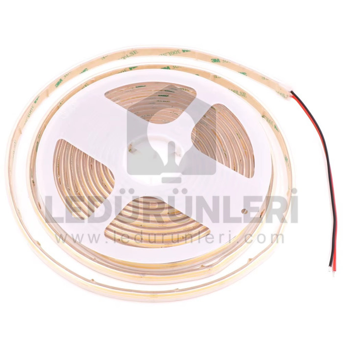 12V 480Led/1m COB Şerit Led IP68 Dış Ortam Tam Silikonlu Suya Dayanıklı (5 Metre) - LED.01400