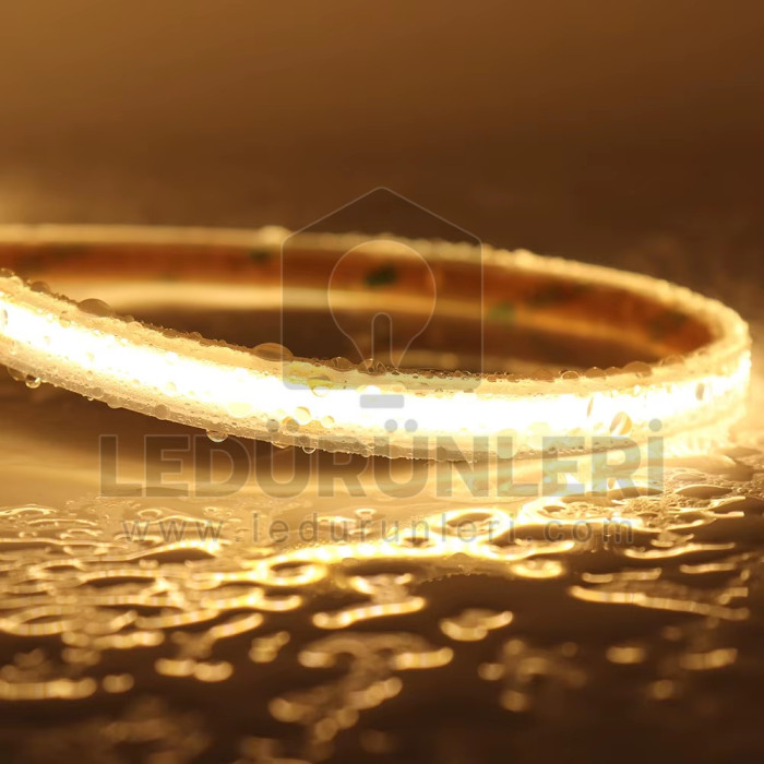 12V 480Led/1m COB Şerit Led IP68 Dış Ortam Tam Silikonlu Suya Dayanıklı (5 Metre) - LED.01400