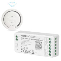 Wi-Fi + 2.4G RF Tek Renk LED Dimmer – MiBoxer FUT036W, 12–24V, 12A, Duvar Kumandası Uyumlu