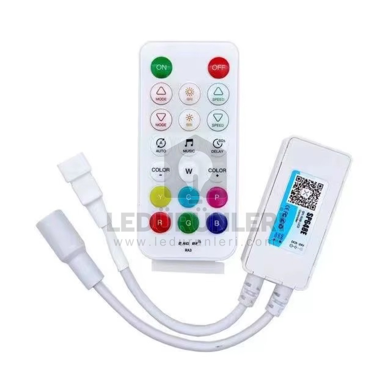 LightGo SP648E SPI Pixel LED Kontrolcü DC5-24V | Bluetooth Müzik Modlu
