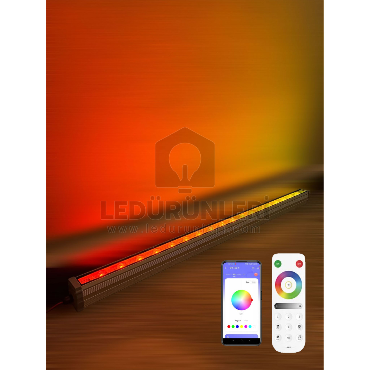 LightGo RGBW Pixel Pro Wallwasher 12V IP67 Dış Cephe Duvar Aydınlatma